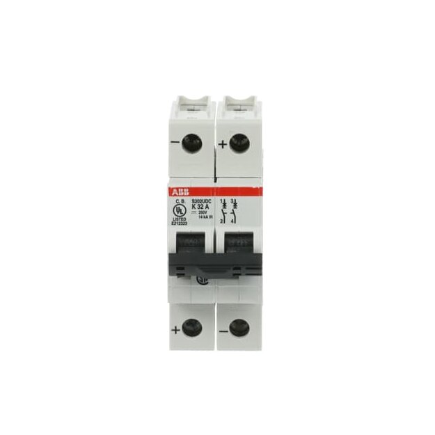 ABB 2CDS272517R0537 S202UDC-K32 Sicherungsautomat K-Charakteristik  14 kA  32 A  2P  UL489