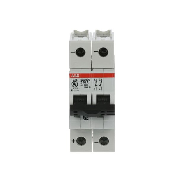 ABB 2CDS272517R0428 S202UDC-Z10 Sicherungsautomat Z-Charakteristik  14 kA  10 A  2P  UL489