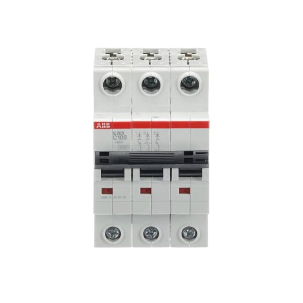 ABB 2CDS253001R0824 S203-C100 Sicherungsautomat C-Charakteristik  6kA  100A  3P