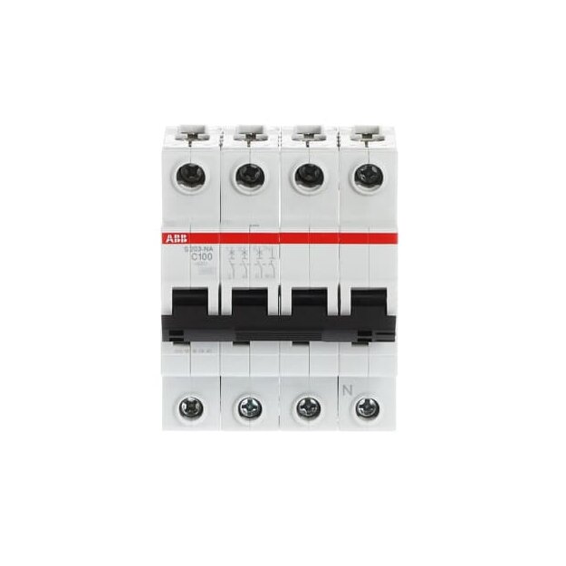 ABB 2CDS253103R0824 S203-C100NA Sicherungsautomat C-Charakteristik  6kA  100A  3P +NA
