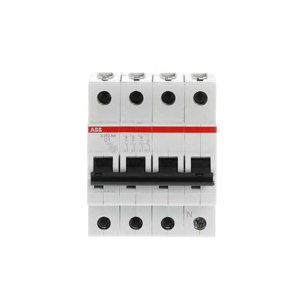 ABB 2CDS253103R0014 S203-C1NA Sicherungsautomat C-Charakteristik  6 kA  1 A  3P+NA