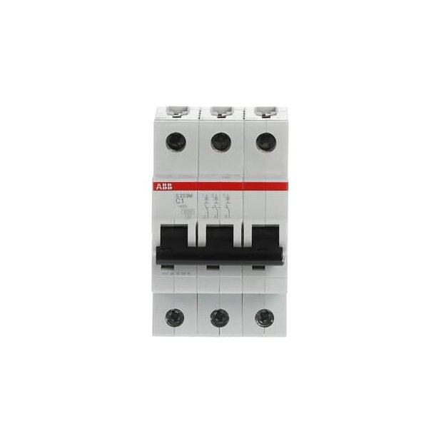 ABB 2CDS273001R0014 S203M-C1 Sicherungsautomat C-Charakteristik  10 kA  1 A  3P