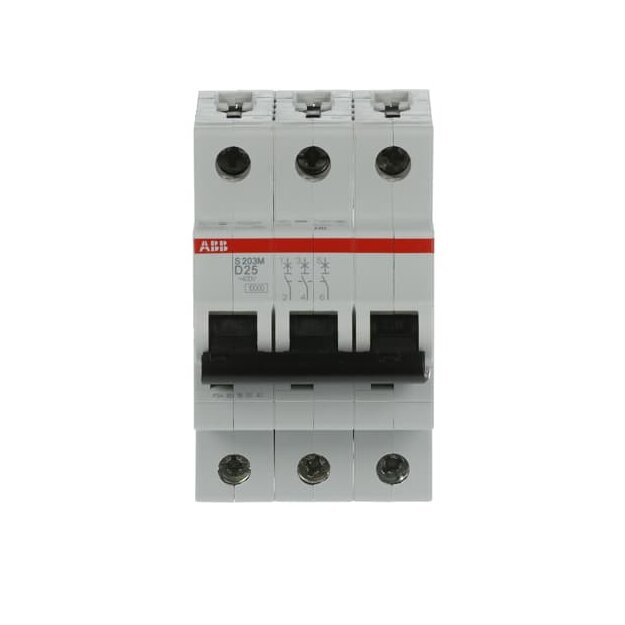 ABB 2CDS273001R0251 S203M-D25 Sicherungsautomat D-Charakteristik  10 kA  25 A  3P