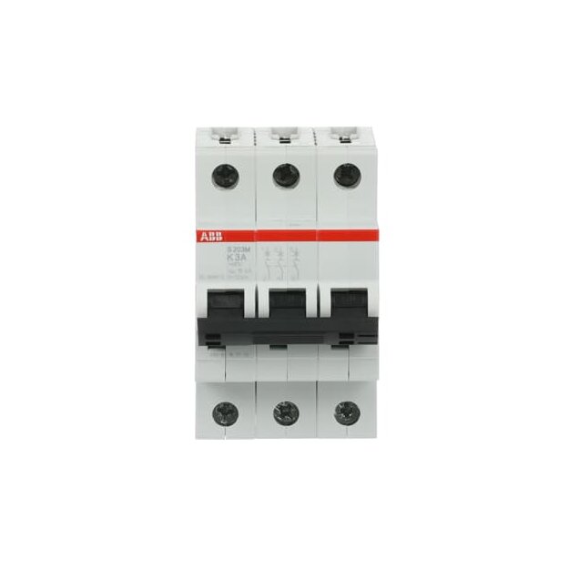ABB 2CDS273001R0317 S203M-K3 Sicherungsautomat K-Charakteristik  10 kA  3 A  3P