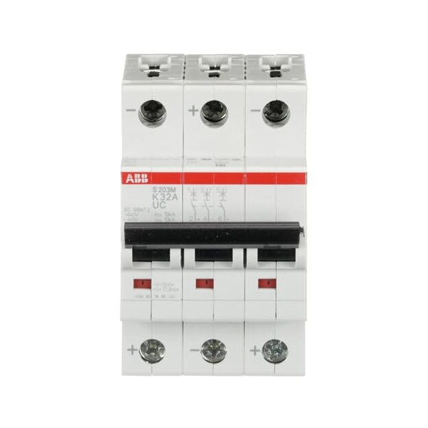 ABB 2CDS273061R0537 S203M-K32UC Sicherungsautomat K-Charakteristik  10 kA  32 A  3P