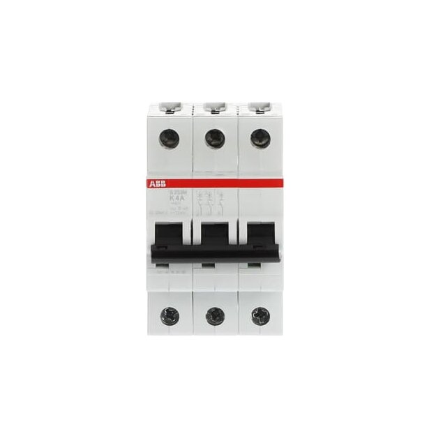 ABB 2CDS273001R0337 S203M-K4 Sicherungsautomat K-Charakteristik  10 kA  4 A  3P