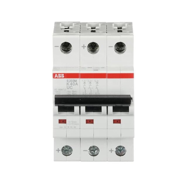 ABB 2CDS273061R0557 S203M-K40UC Sicherungsautomat K-Charakteristik  10 kA  40 A  3P