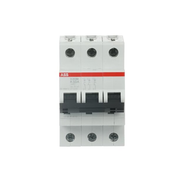 ABB 2CDS273001R0577 S203M-K50 Sicherungsautomat K-Charakteristik  10 kA  50 A  3P