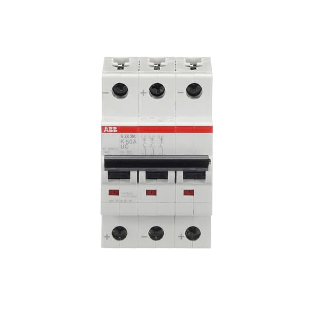 ABB 2CDS273061R0577 S203M-K50UC Sicherungsautomat K-Charakteristik  10 kA  50 A  3P
