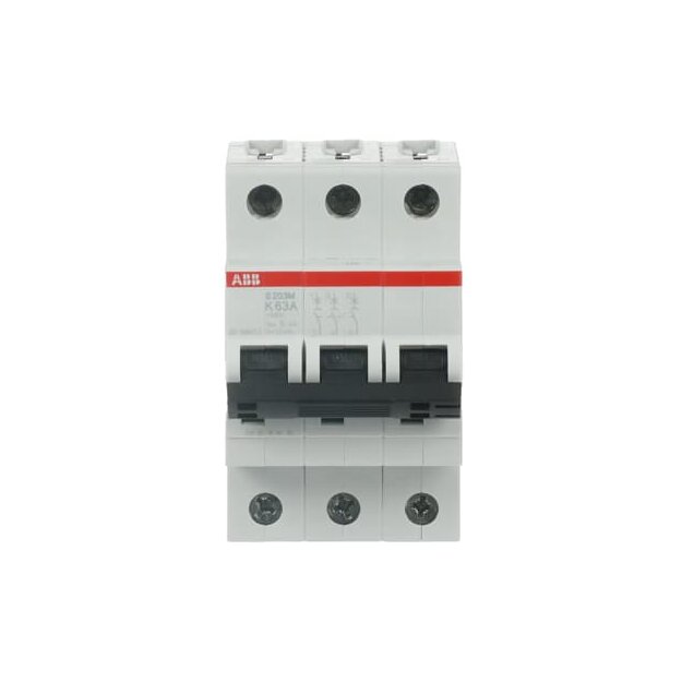 ABB 2CDS273001R0607 S203M-K63 Sicherungsautomat K-Charakteristik  10 kA  63 A  3P