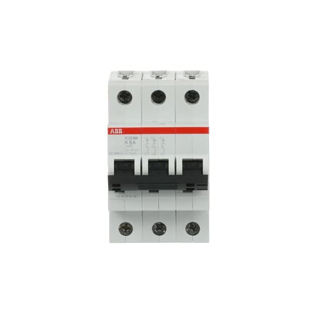 ABB 2CDS273001R0407 S203M-K8 Sicherungsautomat K-Charakteristik  10 kA  8 A  3P