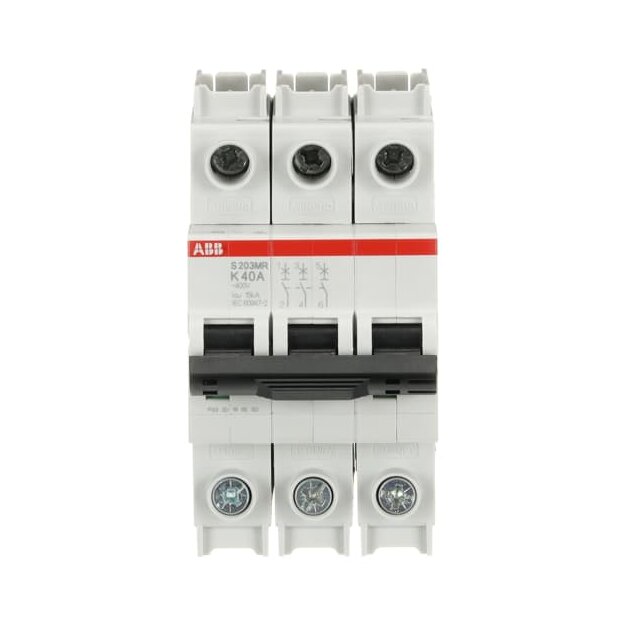 ABB 2CDS273437R0557 S203MR-K40 Sicherungsautomat K-Charakteristik  10kA  40A  3P  RTT