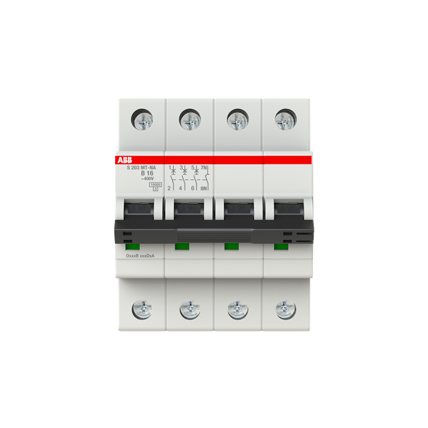 ABB 2CDS273446R0165 S203MT-B16NA Sicherungsautomat B-Charakteristik  10kA  16A  3P  +NA