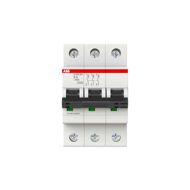 ABB 2CDS273445R0061 S203MT-D6 Sicherungsautomat D-Charakteristik  10kA  6A  3P