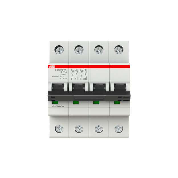 ABB 2CDS273446R0587 S203MT-K60NA Sicherungsautomat K-Charakteristik  10kA  60A  3P  +NA