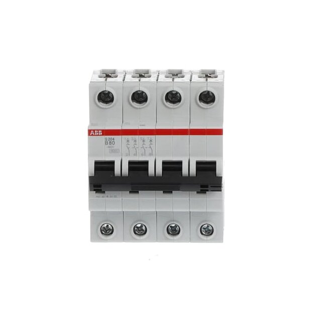 ABB 2CDS254001R0805 S204-B80 Sicherungsautomat B-Charakteristik  6kA  80A  4P