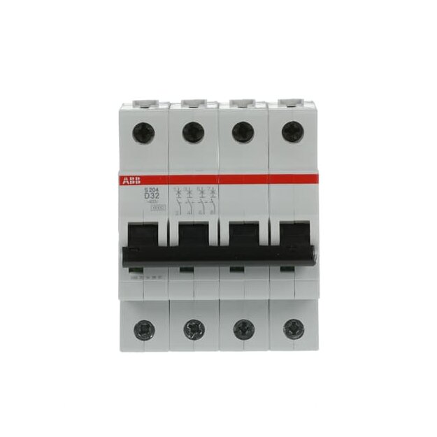 ABB 2CDS254001R0321 S204-D32 Sicherungsautomat D-Charakteristik  6 kA  32 A  4P