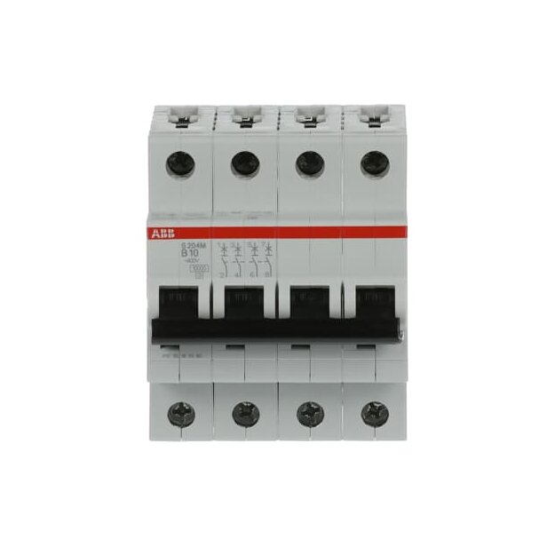 ABB 2CDS274001R0105 S204M-B10 Sicherungsautomat B-Charakteristik  10 kA  10 A  4P
