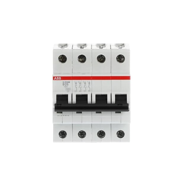 ABB 2CDS274001R0255 S204M-B25 Sicherungsautomat B-Charakteristik  10 kA  25 A  4P