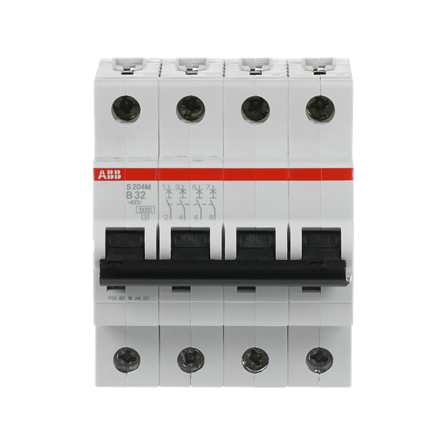 ABB 2CDS274001R0325 S204M-B32 Sicherungsautomat B-Charakteristik  10 kA  32 A  4P