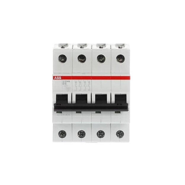 ABB 2CDS274001R0065 S204M-B6 Sicherungsautomat B-Charakteristik  10 kA  6 A  4P