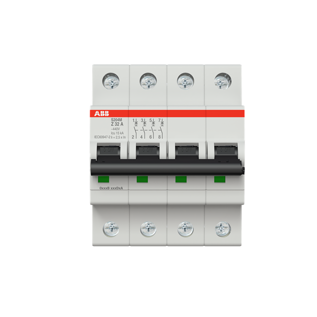 ABB 2CDS274001R0538 S204M-Z32 Sicherungsautomat Z-Charakteristik  10 kA  32 A  4P