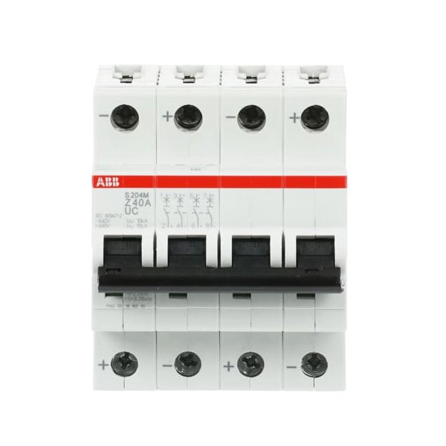 ABB 2CDS274061R0558 S204M-Z40UC Sicherungsautomat Z-Charakteristik  10 kA  40 A  4P