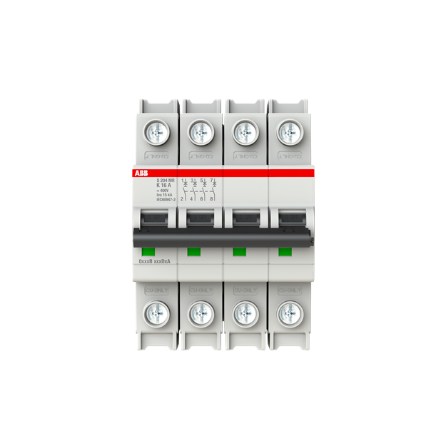 ABB 2CDS274437R0467 S204MR-K16 Sicherungsautomat K-Charakteristik  10kA  16A  4P  RTT