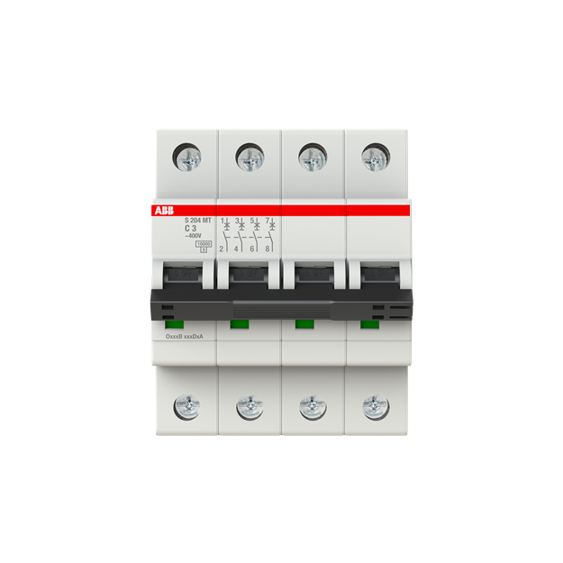 ABB 2CDS274445R0034 S204MT-C3 Sicherungsautomat C-Charakteristik  10kA  3A  4P