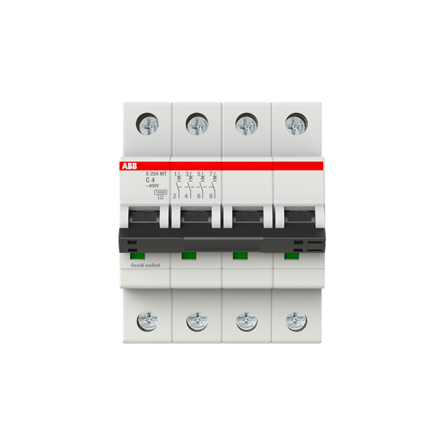 ABB 2CDS274445R0044 S204MT-C4 Sicherungsautomat C-Charakteristik  10kA  4A  4P