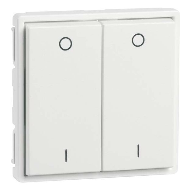 Peha 00320513 EnOcean Easyfit Wandsender 55 x 55mm 4-Kanal Reinweiß mit Bedruckung I/O