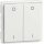 Peha 00320513 EnOcean Easyfit Wandsender 55 x 55mm 4-Kanal Reinweiß mit Bedruckung I/O