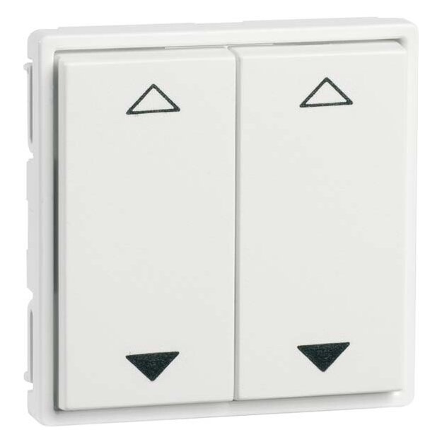 Peha 00320613 EnOcean Easyfit Wandsender 55 x 55mm 4 Kanal Reinweiß Symbol AUF und AB