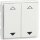 Peha 00320613 EnOcean Easyfit Wandsender 55 x 55mm 4 Kanal Reinweiß Symbol AUF und AB