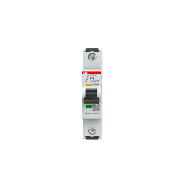 ABB 2CDS381001R0064 S301P-C6 Sicherungsautomat C-Charakteristik  25kA  6A  1P