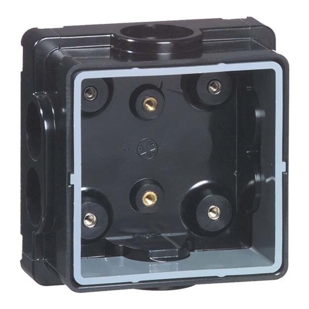 Peha 00953094 Einbaudose für Alu-Guss 1-fach Einbautiefe bis 75 mm