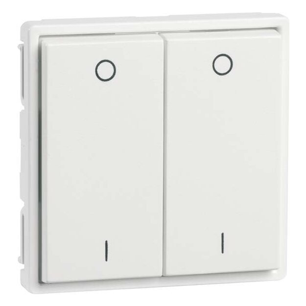 Peha 00323713 EnOcean Easyfit Wandsender 55 x 55mm 4-Kanal Reinweiß hochglänzend I/O