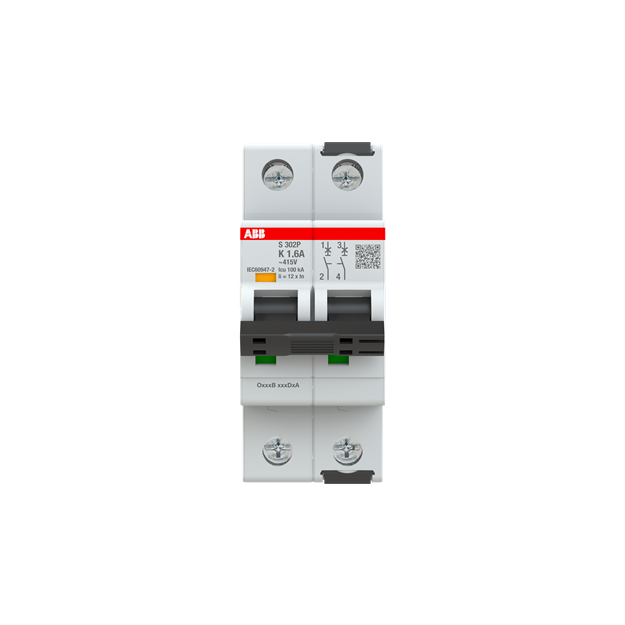 ABB 2CDS382001R0257 S302P-K1 6 Sicherungsautomat K-Charakteristik  25kA  1 6A  2P