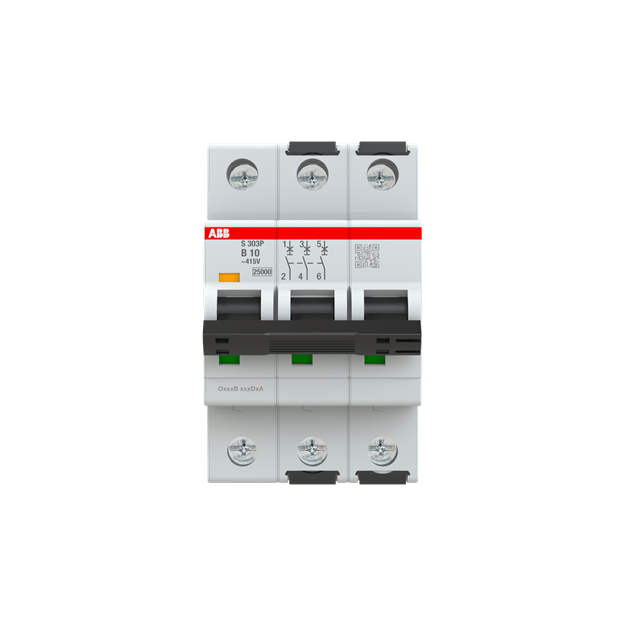 ABB 2CDS383001R0105 S303P-B10 Sicherungsautomat B-Charakteristik  25kA  10A  3P