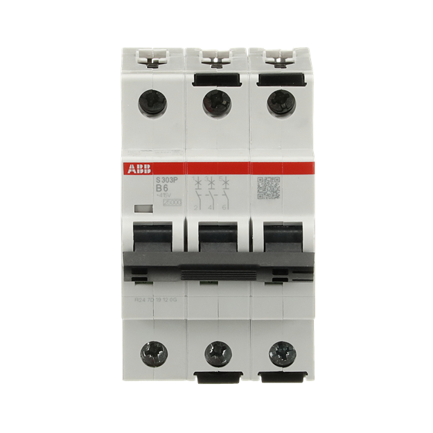 ABB 2CDS383001R0065 S303P-B6 Sicherungsautomat B-Charakteristik  25kA  6A  3P