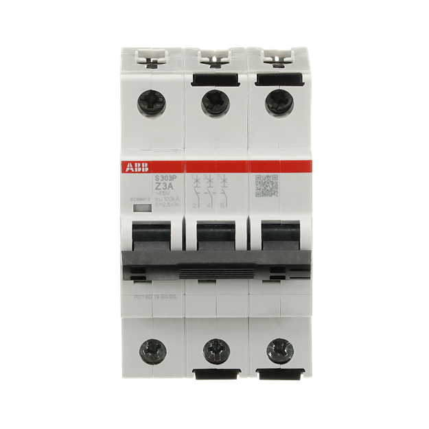 ABB 2CDS383001R0318 S303P-Z3 Sicherungsautomat Z-Charakteristik  25kA  3A  3P