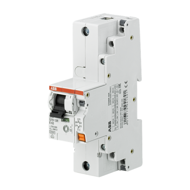 ABB 2CDH700901R0001 S750DR-AUX für DR Variante 2 potentialfreie Wechsler rechts anbaubar