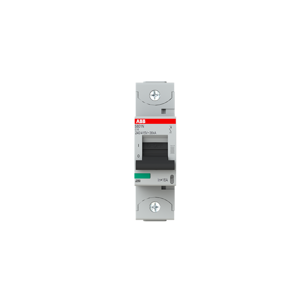 ABB 2CCS891001R0164 S801N-C16 Hochleistungssicherungsautomat  16A C 400VAC=Icu 36kA 690VAC=Icu 4 5kA