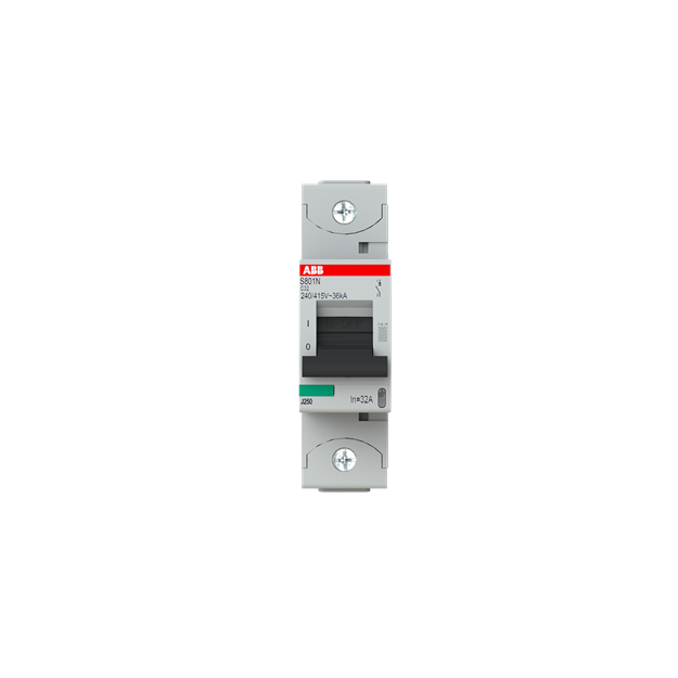 ABB 2CCS891001R0324 S801N-C32 Hochleistungssicherungsautomat  32A C 400VAC=Icu 36kA 690VAC=Icu 4 5kA