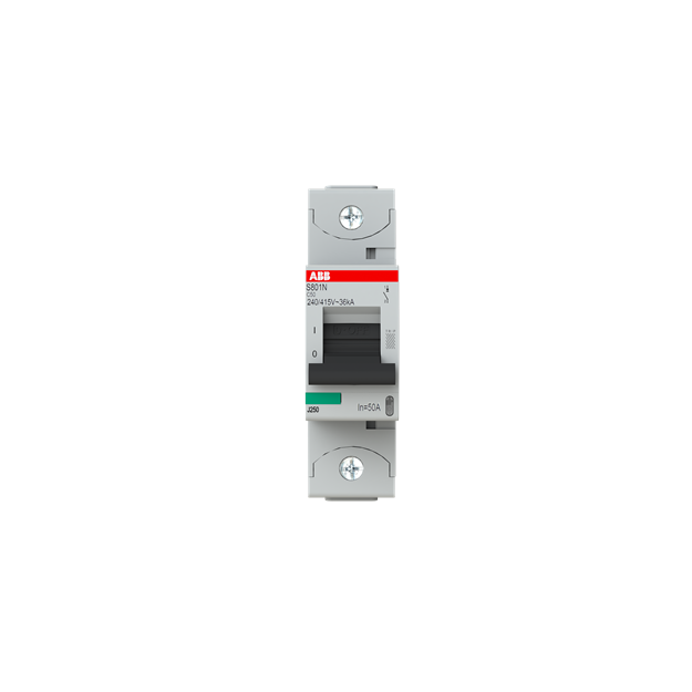 ABB 2CCS891001R0504 S801N-C50 Hochleistungssicherungsautomat  50A C 400VAC=Icu 36kA 690VAC=Icu 4 5kA