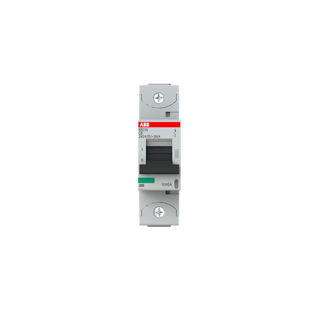 ABB 2CCS891001R0064 S801N-C6 Hochlei. - Sicherungsautomat 6A C  400VAC=Icu 36kA  690VAC=Icu 4 5kA