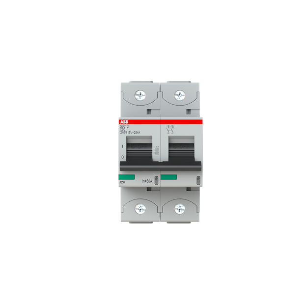 ABB 2CCS882001R0504 S802C-C50 Hochleistungssicherungsautomat  50A C 415VAC=Icu 25kA 2P