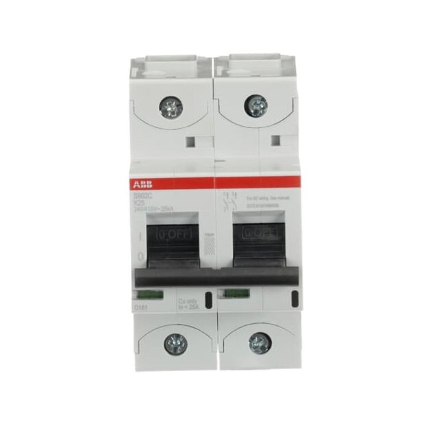 ABB 2CCS882001R0517 S802C-K25 Hochleistungssicherungsautomat  25A K 415VAC=Icu 25kA 2P