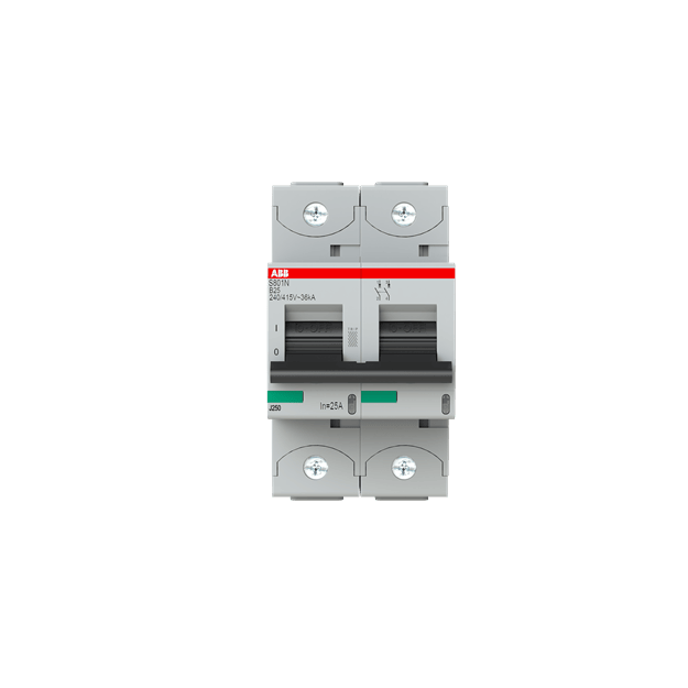 ABB 2CCS892001R0255 S802N-B25 Hochleistungssicherungsautomat  25A B 400VAC=Icu 36kA 690VAC=Icu 4 5kA