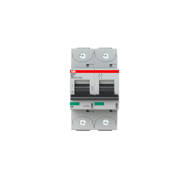 ABB 2CCS892001R0505 S802N-B50 Hochleistungssicherungsautomat  50A B 400VAC=Icu 36kA 690VAC=Icu 4 5kA